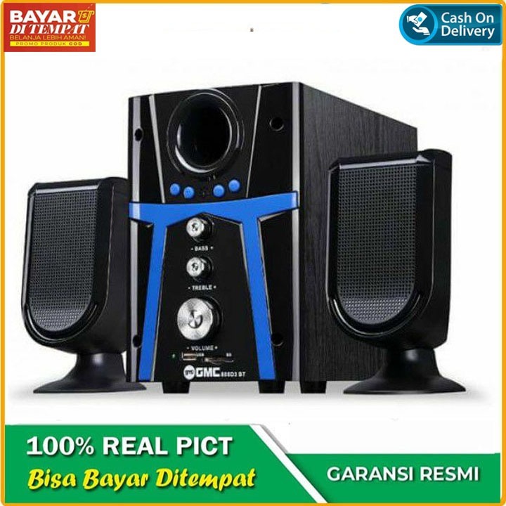 Speaker aktif bluetooth gmc 888D3 Speaker Subwoofer mega bass Original suara mantap Bergaransi Resmi