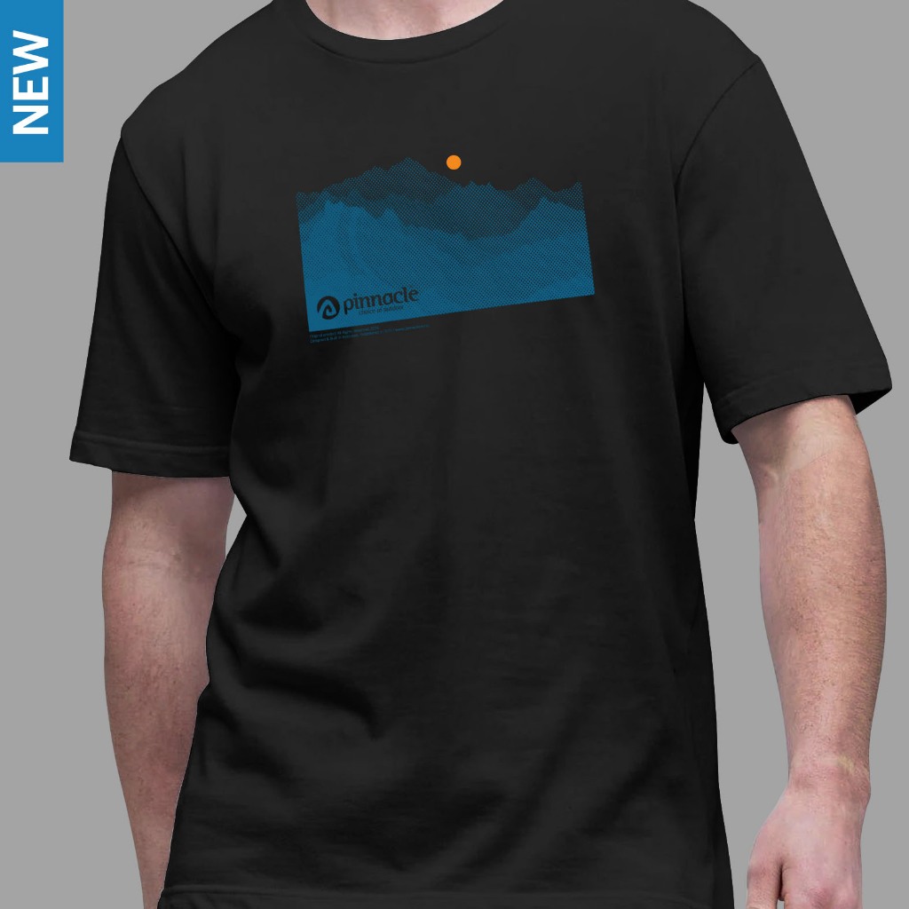 Pinnacle Pro Official T-Shirt Mountain Raster - Black