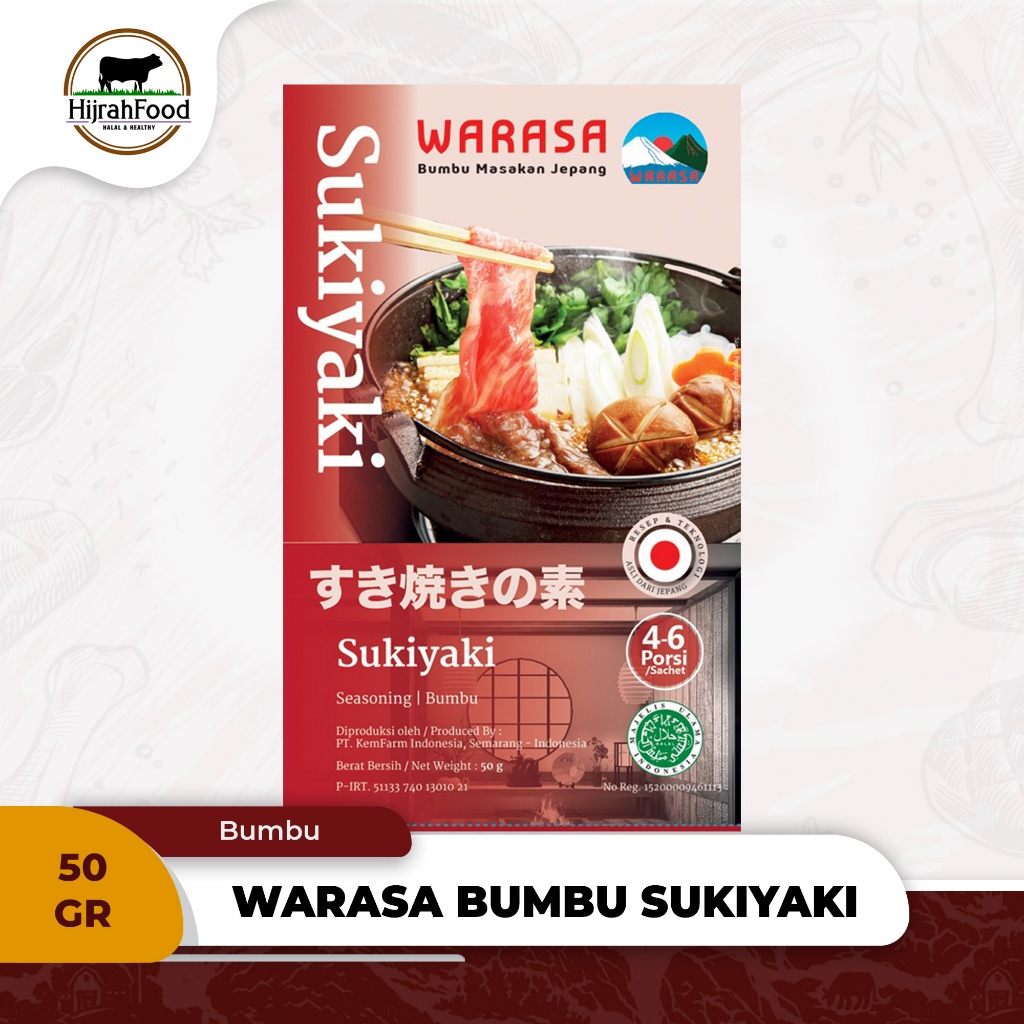 

Warasa Sukiyaki 50 gram Seasoning Bumbu Khas Jepang