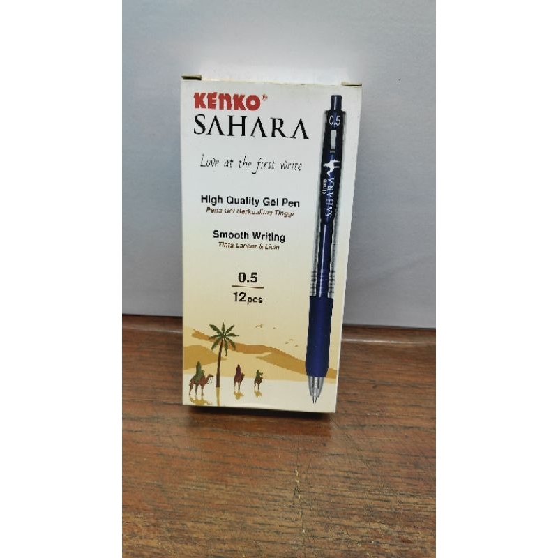 

pulpen gel kenko sahara biru 0.5mm /12pcs