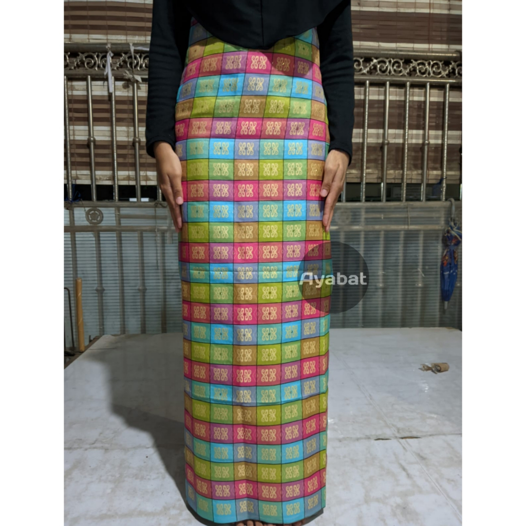 Hnna Sarung Songket Wanita Palembang Asli Bugis Makasar / Kain Songket Tenun Etnik Khas Lampung Set