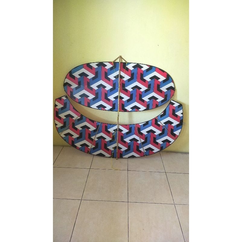 layangan gapangan ludoyo 1,5 meter motif 3dimensi
