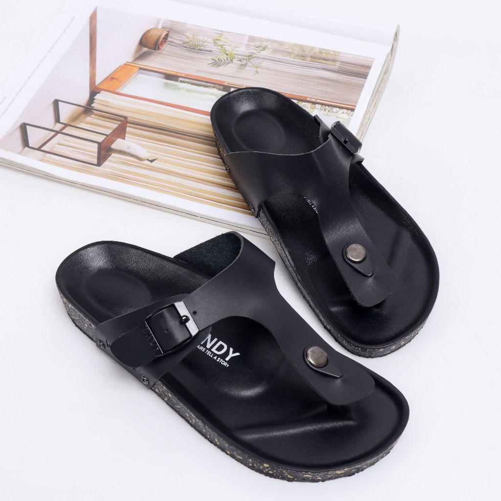 SANDAL PRIA MONDAY / SANDAL JEPIT PRIA MONDAY ASTA FULL BLACK