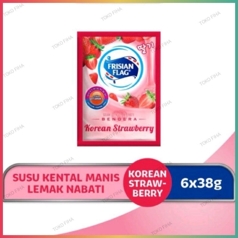 

Frisian Flag Susu Kental Manis Strawberry 38gr - Per Renteng