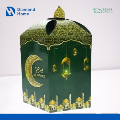 

Box Kue Kering Lebaran Prisma Segi Enam 17x17x20,5 cm - Edisi Lebaran