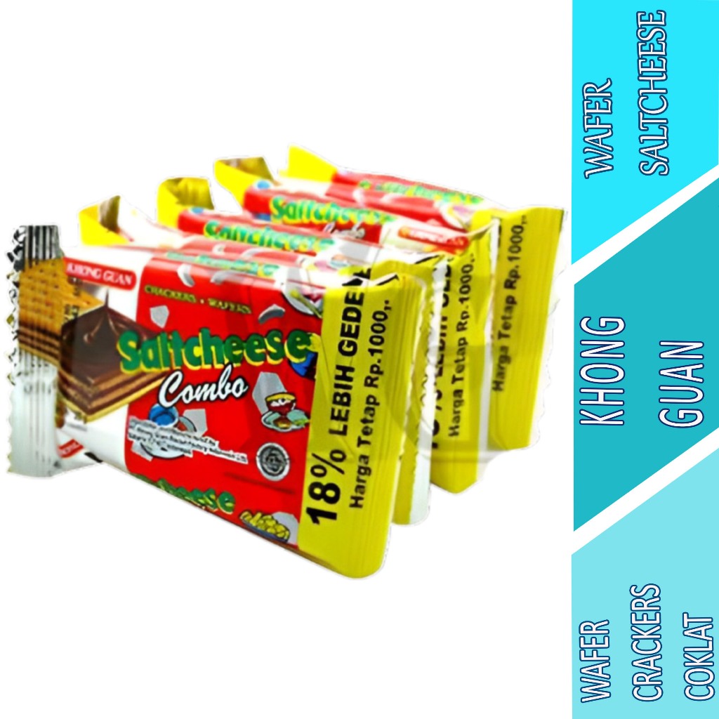 

Biskuit Crackers Coklat - Khong Guan - Biskuit Saltcheese Combo - 1 Renceng