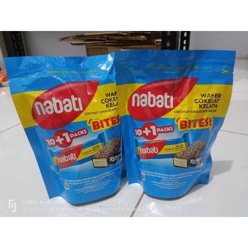 

NABATI BITES RICHOCO KLAPA POUCH 66GR (10+1 BUNGKUS)