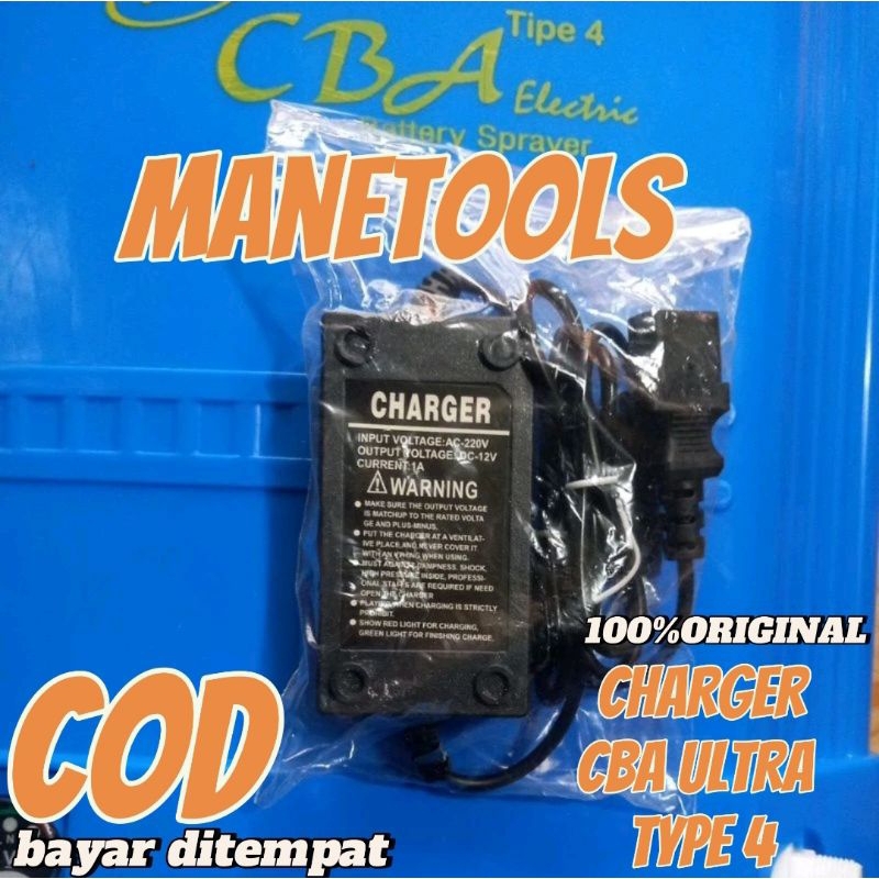 ORIGINAL CHARGER SPRAYER | CBA ULTRA TYPE 4 UNTUK MESIN SEMPROT ELEKTRIK CAS