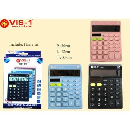 

Kalkulator 12 Digits KC-02 VIS-1 / Kalkulator Hitung