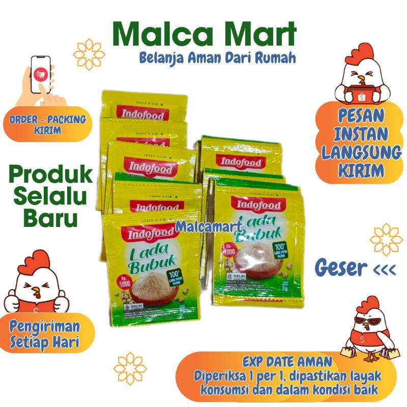 

Lada Bubuk Indofood 3 gram 12 pcs