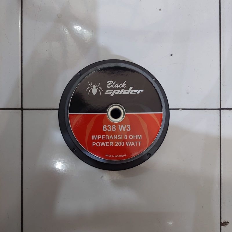 speaker black spider 638 W3 6inch