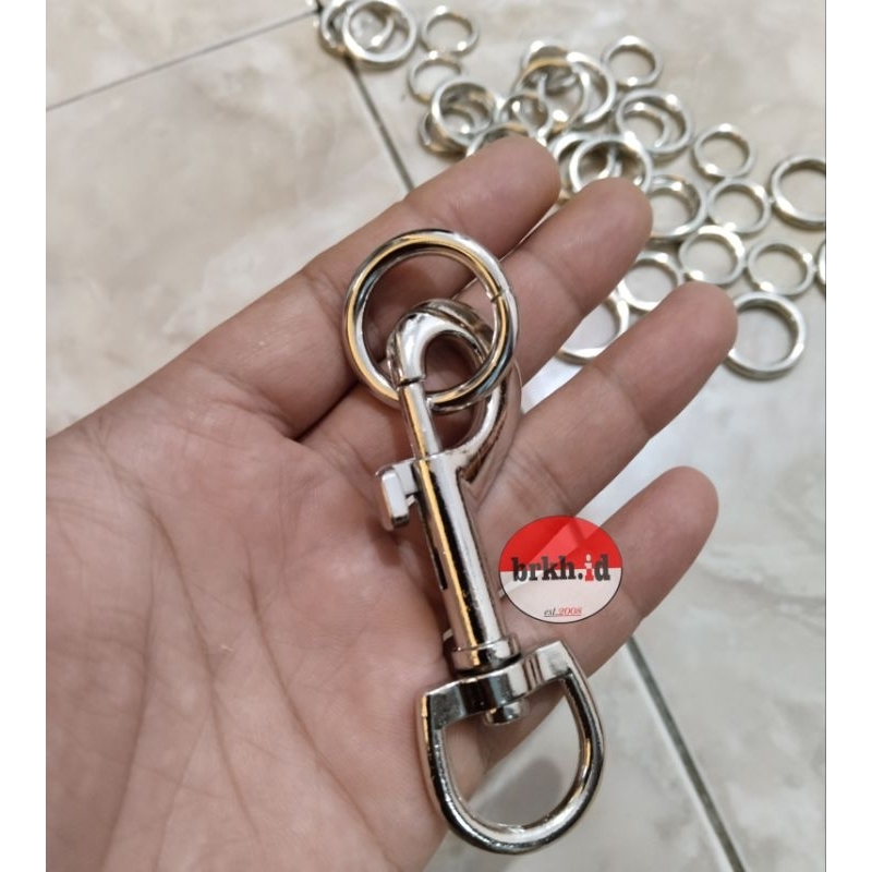 Paket Sepasang Pengait Besi + Ring O Ukuran Besar/Hook Besi Paketan