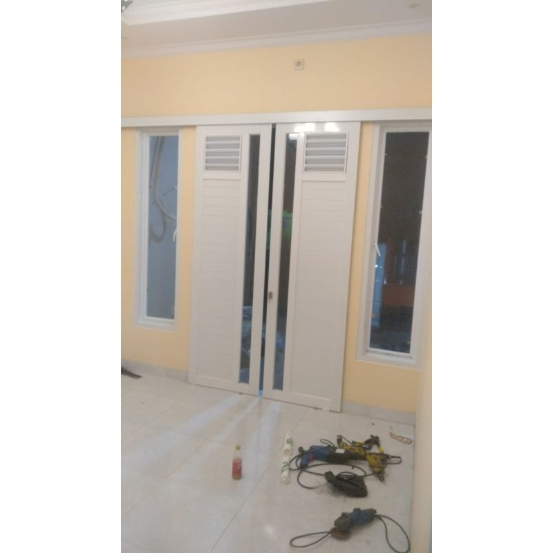 Pintu Sliding Kaca Alumunium Baru