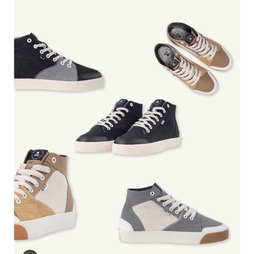 sepatu bahan canvas wlf cca