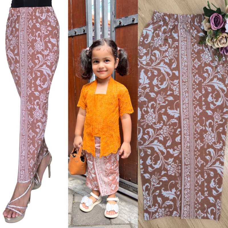 Set couple rok ibu dan anak stretch diorama songket ukir bali | Rok Songket | Songket Bali | Rok Bal