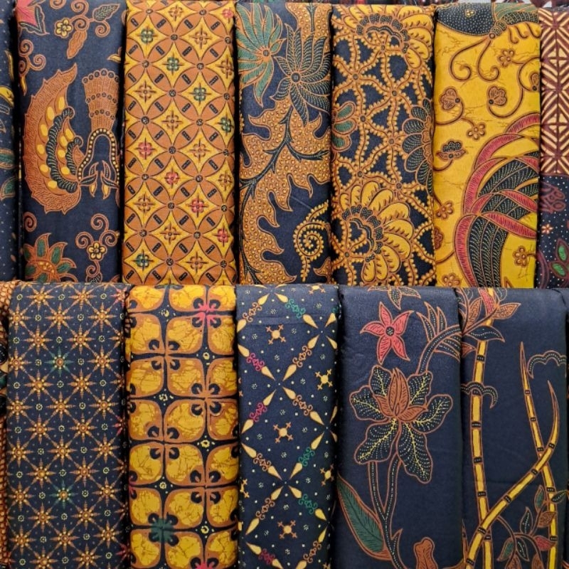 Kain batik sogan kain batik pekalongan murah kain batik atasan batik Grosir kain batik pekalongan