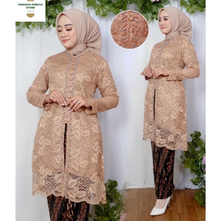 Fast Payment  Setelan Baju Kurung Brokat  Kebaya Tunik  Tunik Brokat  Kebaya Modern  Kebaya wisuda  