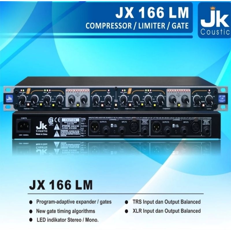 Compressor Limiter Gate Jk coustic JX 166LM