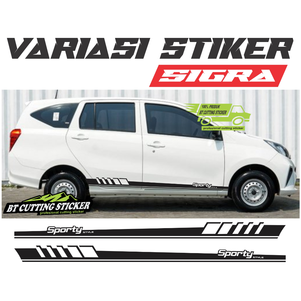 SGR22 Sticker SIGRA stiker mobil sigra striping mobil sigra cutting stiker variasi stiker sigra kere