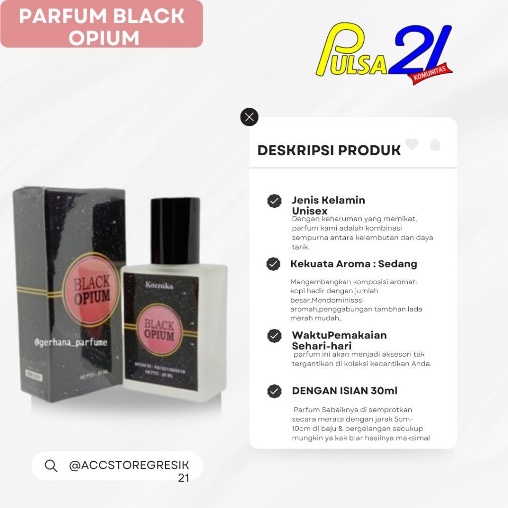 Parfum Black Opium Original Parfum Wanita Black Opium