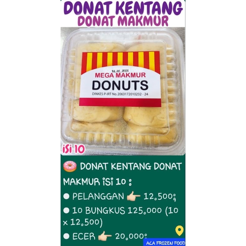 

DONAT KENTANG DONAT ORI DONAT MAKMUR