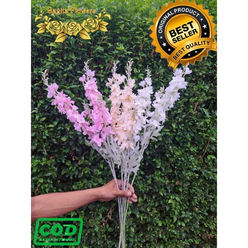 Bunga Delphinium Spring / Bunga Sedap Malam / Bunga Artificial Snapdragon / Bunga Plastik