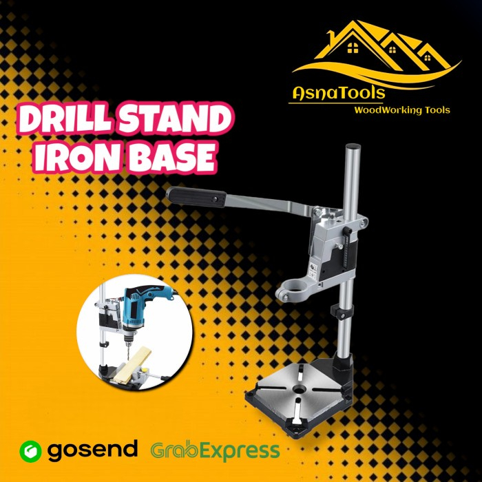 Terlaris Hi Grade Stand Drill / Dudukan Bir/Stand Bor/Pegangan Bor Iron Base