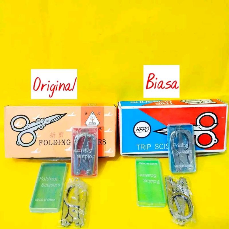 

GUNTING KECIL LIPAT / Gunting Kecil Tajam / Gunting Kecil serbaguna / Gunting Lipat stainless steel
