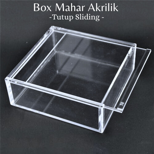 Acrylic / Akrilik 2mm Box Sliding (40cm x 25cm x 10cm)