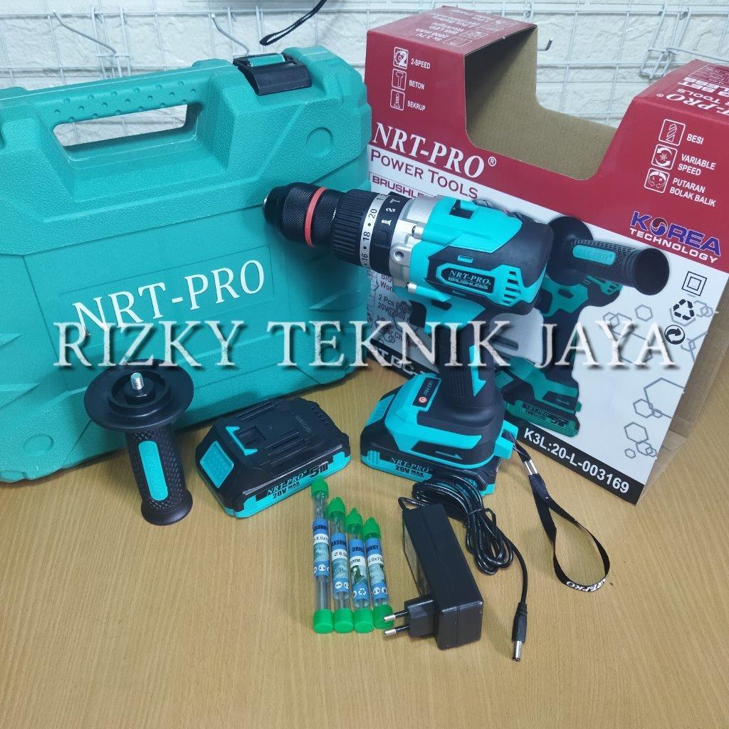 BOR CORDLESS NRT PRO DC 743 SET BRUSHLESS IMPACT DRILL / NRT PRO 743DC