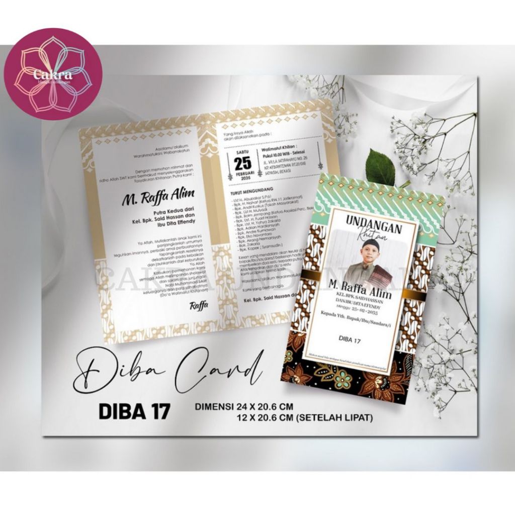 

Diba 17 Blangko Undangan Pernikahan CAKRA