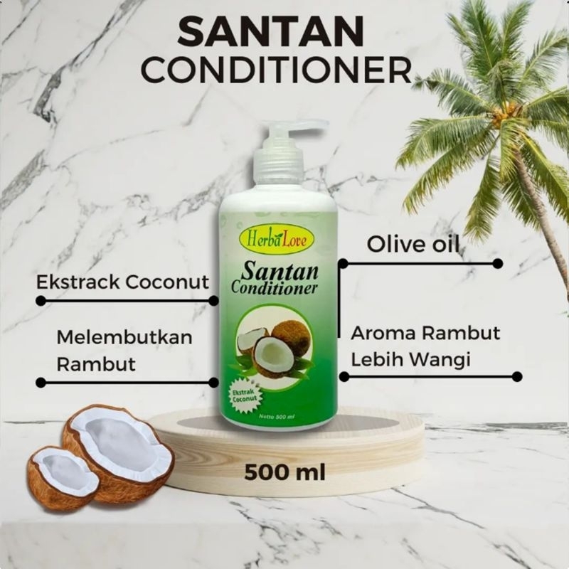 Conditioner Herbalove/Pelembut Santan 500ml