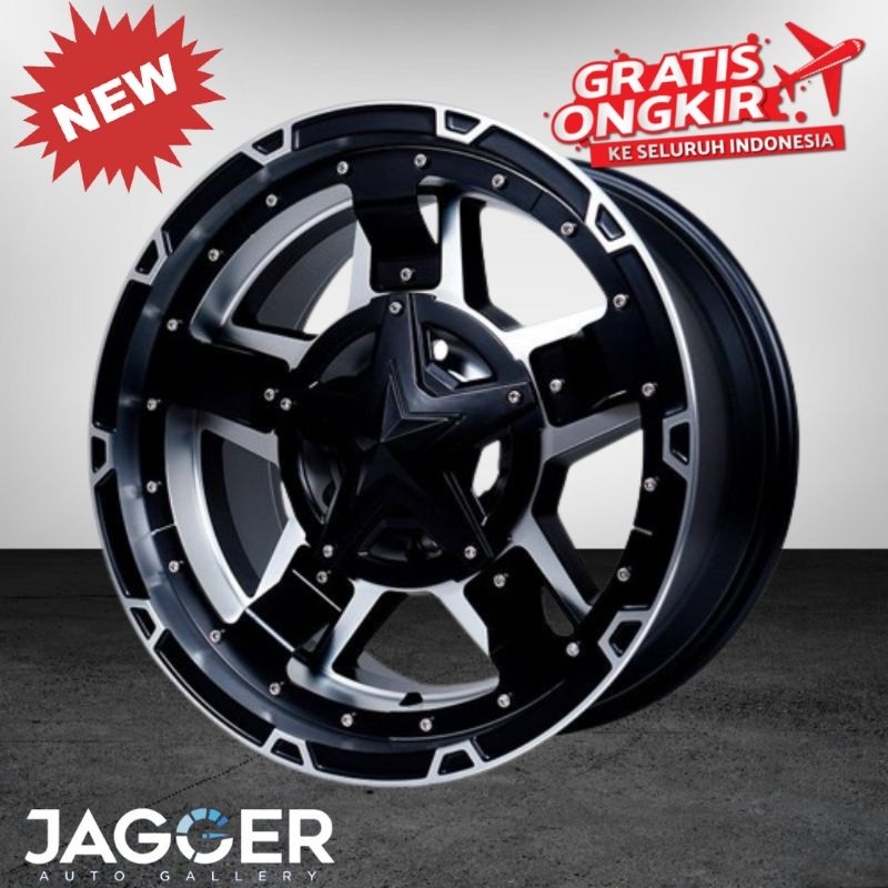 Velg hsr rasta 3 ring 17 untuk mobil pajero fortuner triton