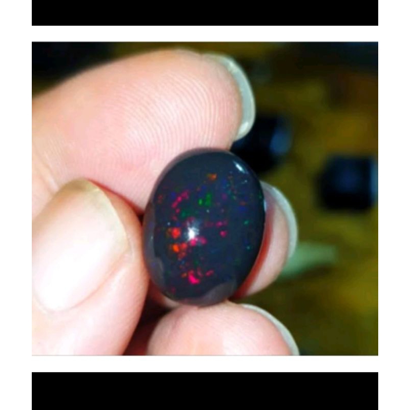 Batu Akik Black Oval Kalimaya BANTEN full Jharong Kias