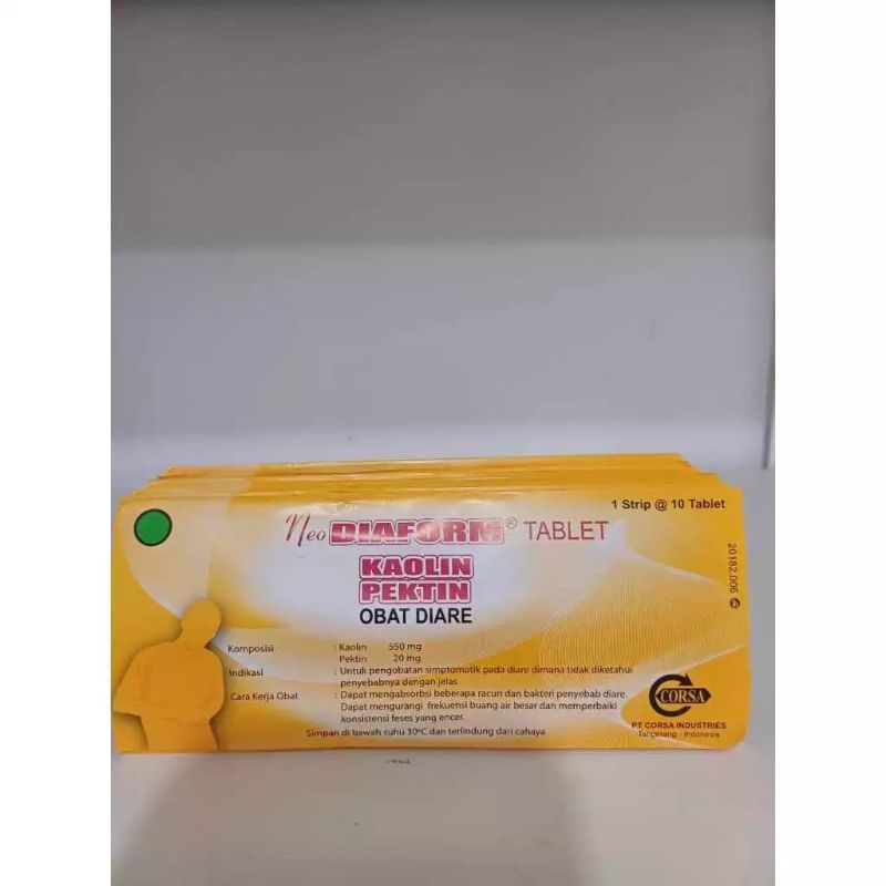 Neo Diaform (Kaolin & Pectin) | Obat Diare (10 Tablet)