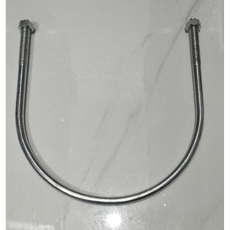 Ubolt/klem pipa 3/8x16"+2mur