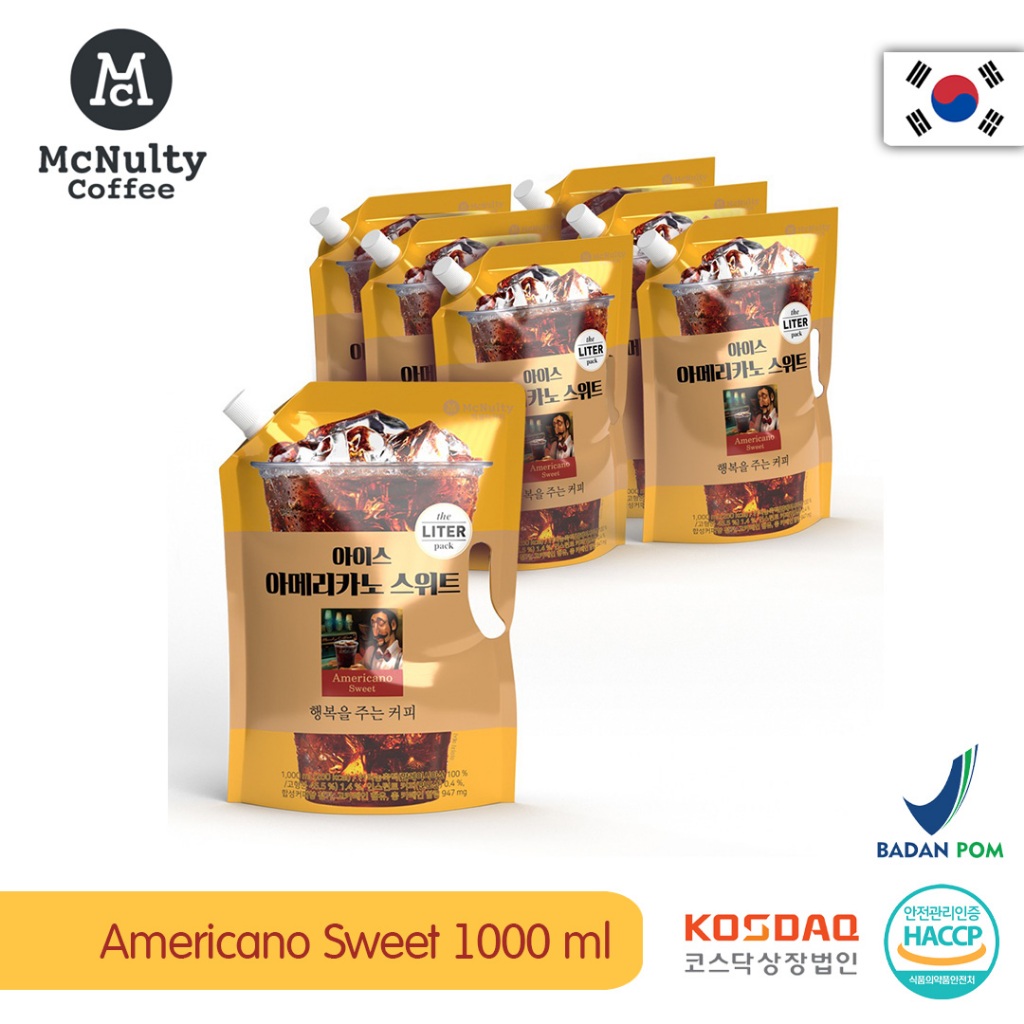 

MCNULTY Coffee Ice Americano Sweet 1 Liter (Harga 1 karton)