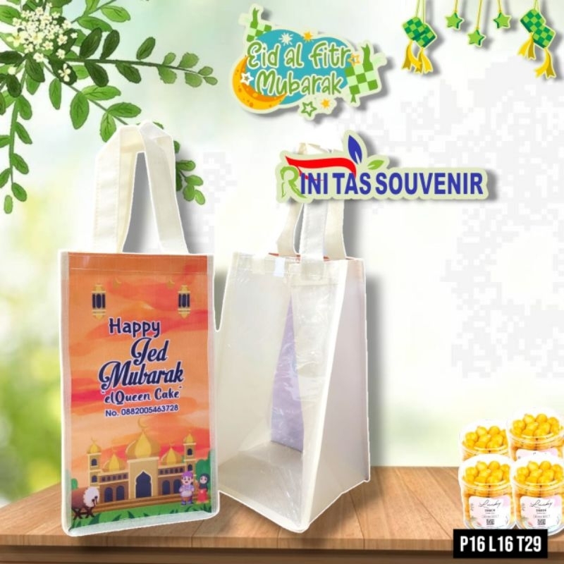 

Tas Souvenir Idul Fitri Tas lebaran Goodie Bag Kue Nastar Tas Parcel Lebaran