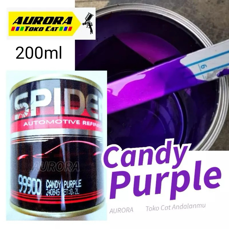Cat SPIDER LABA-LABA 99900 Candy Purple 200ml Tone Candytone Parpel Ungu Violet Transparan