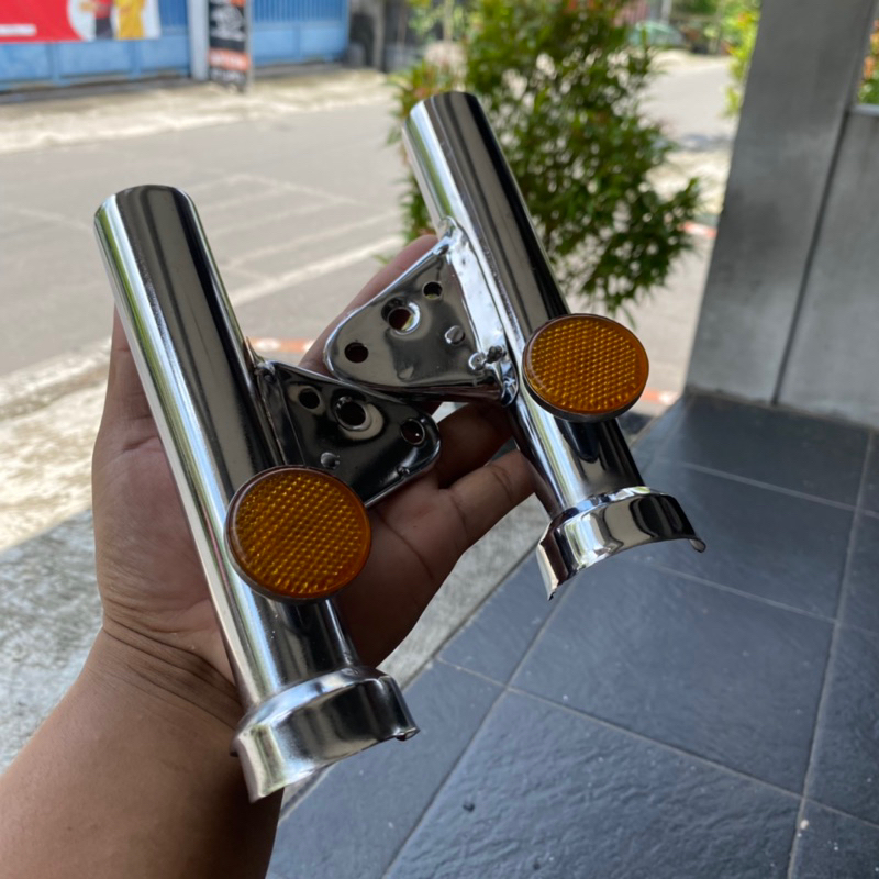 Kupingan CB K5 Lampu as 33 plus Mata Kucing pnp as 33 as 31 Bracket Breket Pipa Dudukan Lampu