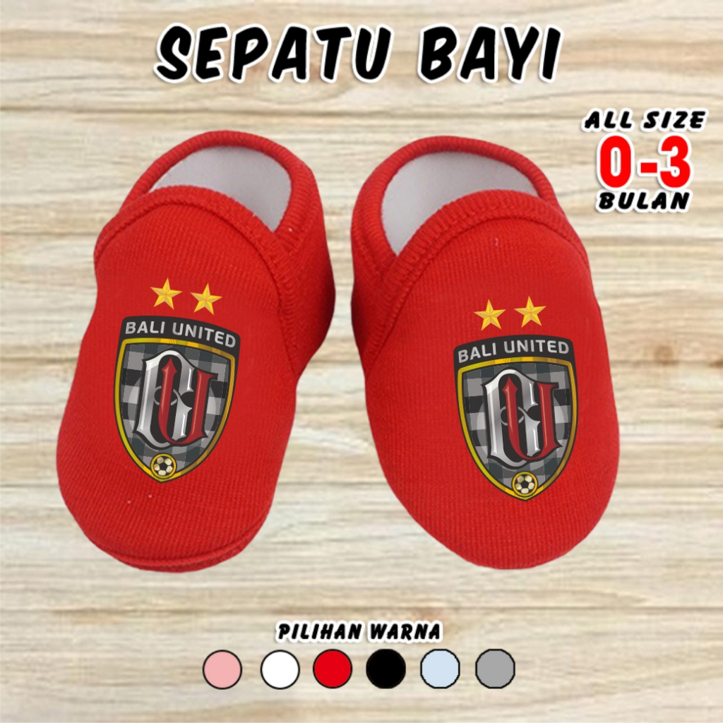 Sepatu Bayi Klub Bali United Sepak Bola baby Shoes unisex cewek cowok perempuan laki laki laki2 0 3 