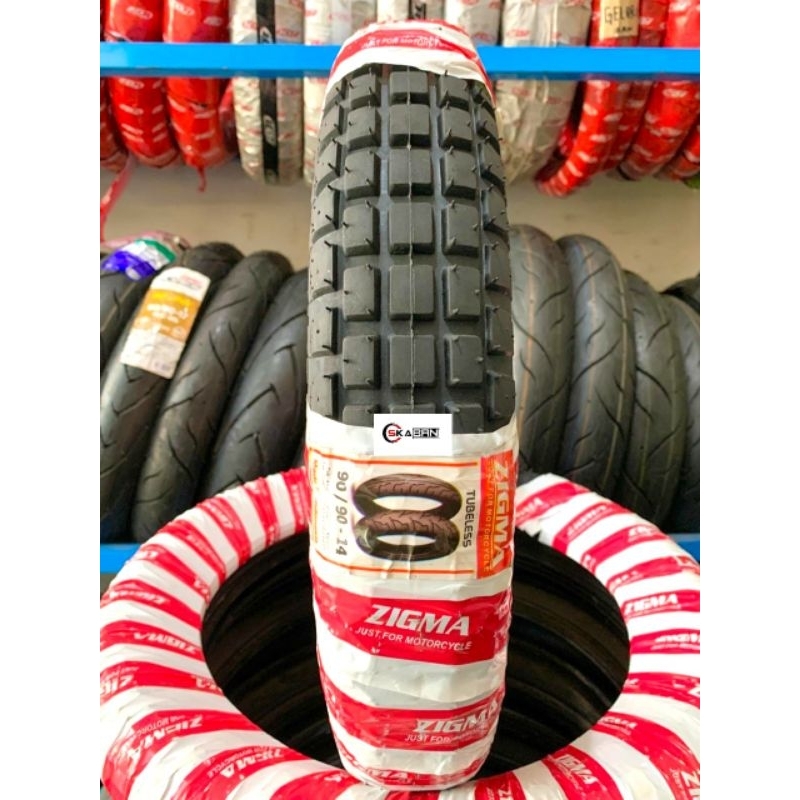 Ban Zigma 90/90-14 Ring 14 Tubeles ban motor 90/90-14 ban motor ring 14 ban 90/90-14 ban zigma 90/90