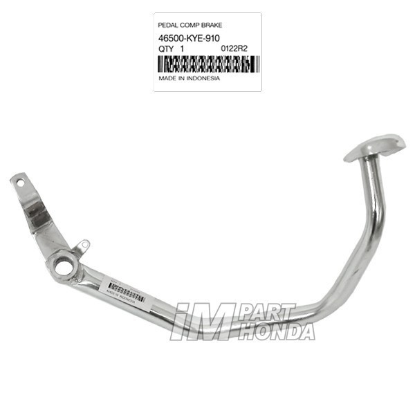 46500-KYE-910 Pedal Rem Megapro Monoshock Karbu CW Rem Belakang Tromol
