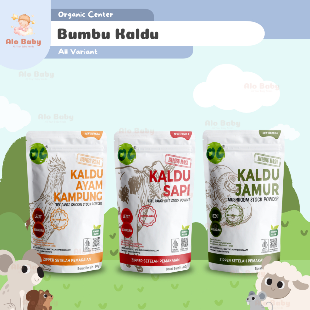 

Organic Center Kaldu Ayam Sapi Jamur Non MSG 80Gr - Kaldu MPASI by Titi Kamal