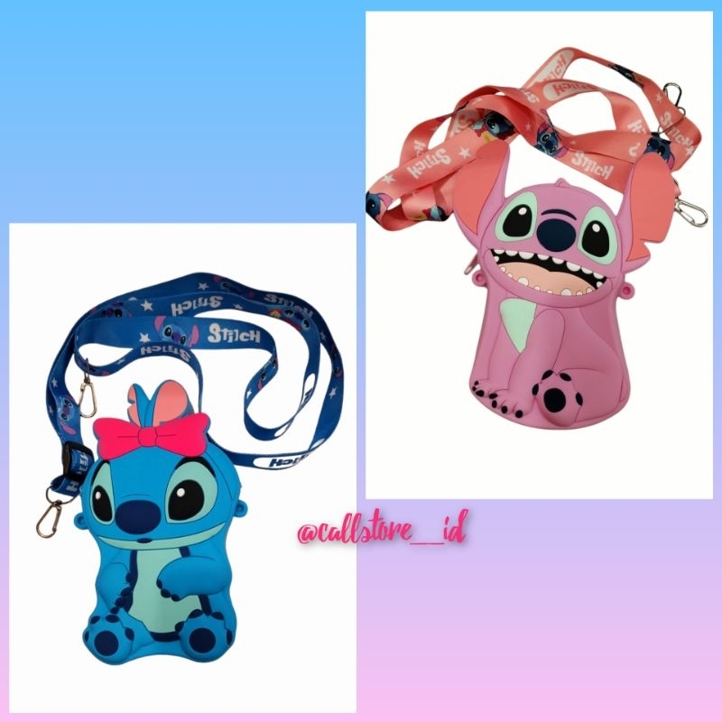 TAS JELLY ANAK LILO STITCH / TAS KARAKTER LILO STITCH / TAS JELLY RUBBER ANAK