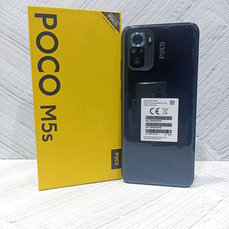 Poco M5s 6/128 GB Handphone Second Fullset