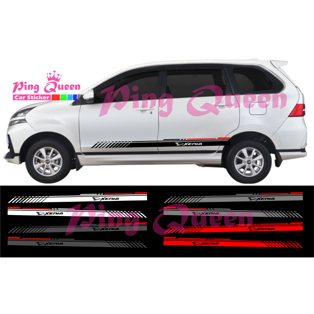 Sticker stiker mobil  Xenia striping sticker list mobil Daihatsu Xenia