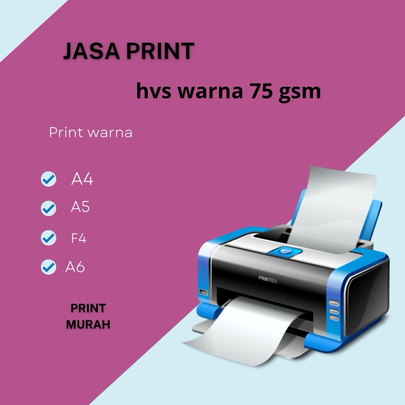 

jasa print murah hvs 70gsm