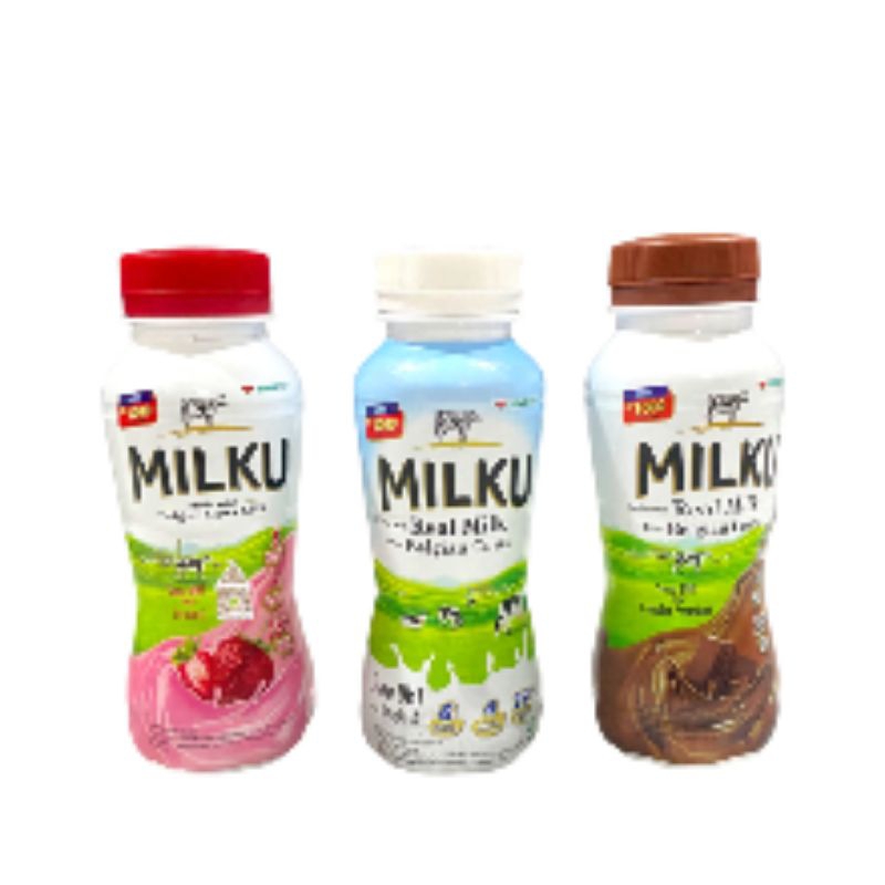 

Milku Susu Cokelat - Original - Strawberry Botol 200ml Uht Coklat Premium