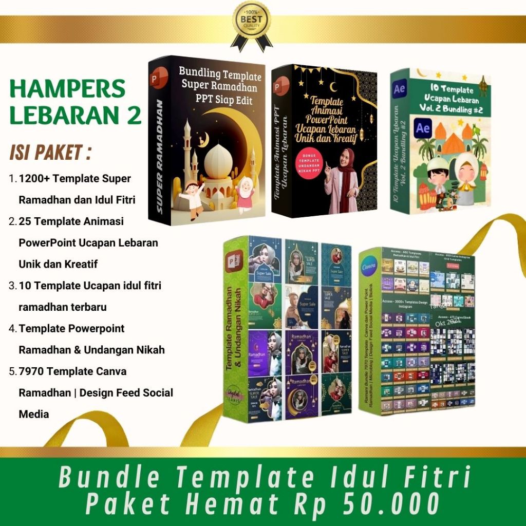 Paket Hemat Template Super Ramadhan dan Idul Fitri Hampers Lebaran 2